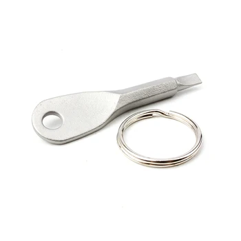 1 Conjunto de Mini Fenda + Phillips chave de Fenda em Aço Inoxidável Forma de Chave chaves de fenda Fotógrafo Bolso Ferramenta chave de fenda 2pcs