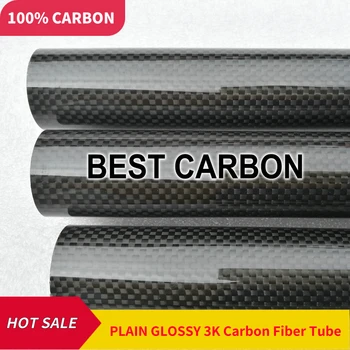 100mm x 96 mm, de Alta qualidade 3K Tecido de Fibra de Carbono Ferida/Prolixo/WovenTube