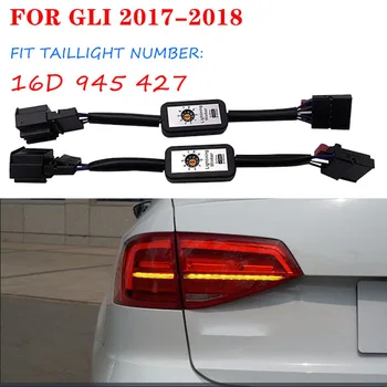 16D 945 427 Para VW Golf Jetta GLI 2017-2018 Preto Dinâmica do Sinal por sua vez, o Indicador de LED lanterna traseira Módulo Add-On Cabo de Chicote de fios do Fio