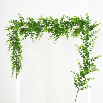 170cm Artificial de Plantas Verdes de Eucalipto de Vime Coberta de Casamento de Teto Layout de Materiais de Decoração de Casa para o Jardim de Parede Cipós