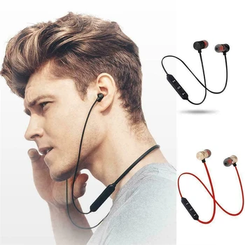 1pcs Magnético Fones De Ouvido compatível com Bluetooth Estéreo de Fones de ouvido Fones de ouvido Fones de ouvido sem Fio