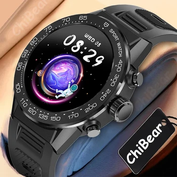 2022 Novo Smart Watch Homens AMOLED 360*360 HD Tela de Chamada Bluetooth Smartwatch Mulheres de Fitness Tracker Grande Bateria de Relógio à prova d'água