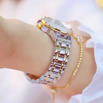 2022 Rhinestone Senhoras Elegantes Relógios de Diamantes Mulheres Relógio de Marca de Luxo de Ouro, Relógio, Relógios de Pulso para as Mulheres Relógio Feminino