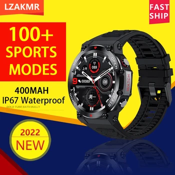 2023 Novo AK45 Smart Watch 400mah IP67 Impermeável 100+ Esportes Modos de Pressão Arterial Bluetooth Homens de Desporto ao ar livre Fitness Smartwatch