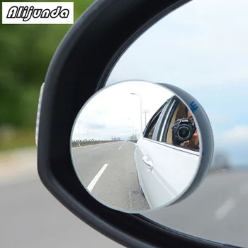 2pcs de 360 graus sem aro redondo pequeno espelho de vista traseira ponto cego do espelho de vidro para todos os BMW série 1 2 3 4 5 6 7 X E F-série E46