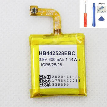 300mAh HB442528EBC bateria de Substituição Para o HUAWEI Watch 1 Bateria Pilhas +Ferramentas de Reparo