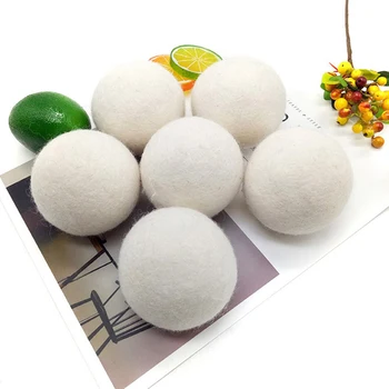 5-pack de Lã Secador de Bolas de Tecido Natural, Virgem Reutilizáveis Amaciante de Lavandaria