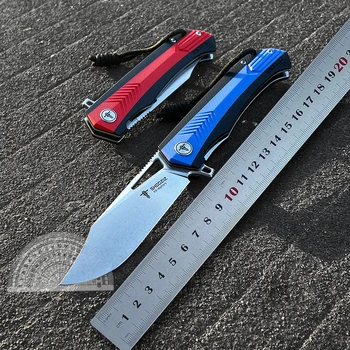 59HRC SHOOZIZ XUN117 D2 lâmina de faca Dobrável sobrevivência ao ar livre acampamento ferramenta edc canivete tático exterior ferramenta de Presente de Ano Novo