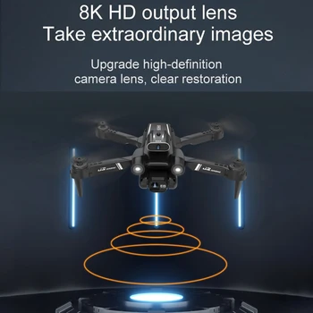 8K HD Camrea Profissional 5G de Fotografia Aérea Drones Quatro Lados para Evitar Obstáculos de Helicóptero Dobrável Inteligente Passe Quadcopter