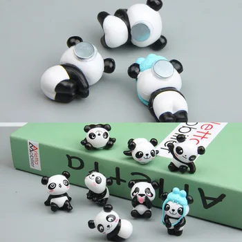 8PCS Panda Bonito Ímãs de Geladeira Adesivo de Brinquedo Frigorífico Decoração Titular de Decoração de Casa de Filhos Presentes de Aniversário