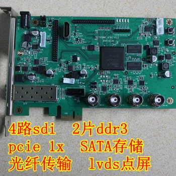  A7 FPGA NOVA Diretoria Artix-7 SDI PCIe SFP de Fibra Óptica LVDS HDMI da Placa de Vídeo