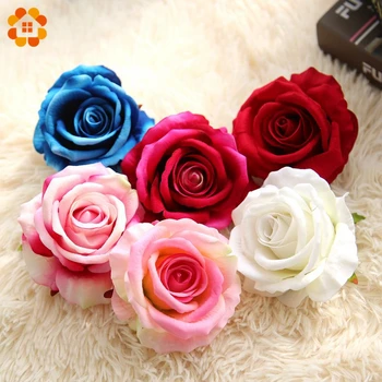 Alta Qualidade!10CM Flores Artificiais Rose Flores de Seda Artificial Cabeças de Flores de Decoração de Casa de Favores do Casamento de DIY, Decoração