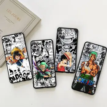 Anime One Piece Lei Luffy Zoro Caso de Telefone Para Samsung Galaxy A73 A53 A13 A03S A52 A72 A12 A81 A30 A32 A50 A80 A71 A51 A31 5G