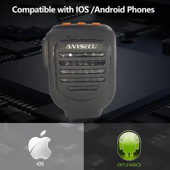 ANYSECU Microfone sem Fio Z112 para Android, Ios, Sistema Mobile Phone 3G 4G de Rádio da Rede de Trabalho Com o REAL-PPF ZELLO