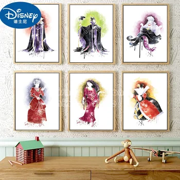 Aquarela Vilões da Disney 5D Diamante de Pintura de Parede de Arte Rainha má, de Coração Marlene Fissenkrula Cartoon Decoração de Casa