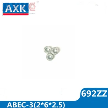 AXK 692ZZ H2.5 Rolamentos 2*6*2.5 mm ( 10 PCS ) ABEC - 3 em Miniatura Não-Padrão 692 Z ZZ Alta Precisão 692z Rolamentos de Esferas