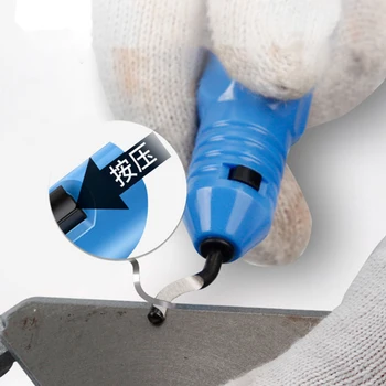 Aço Inoxidável de alta Qualidade Rebarbação Lâmina Manual Aparador de Bits NB1100 Ferramentas de Mão com cabo de Plástico Rebarbação Faca DIY Cortador de Borda