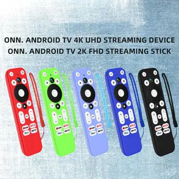 Capa De Silicone Para O Walmart Onn. O Android TV 4K UHD Dispositivo de Streaming Para 2K FHD Streaming Vara Controle Remoto de TV, Tampa de Proteção