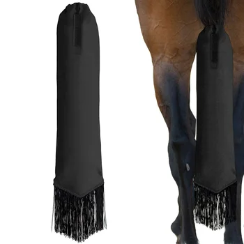 Cavalo de Cauda Saco Anti-suja Cavalos Cauda Saco de Cauda Protetor Anti-suja Trançado Cauda Capa Protetor Com Franja Cavalo Aliciamento