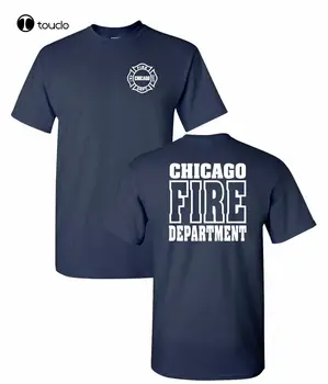 Chicago Fire Department 2-Faces De Trabalho T-Shirt, Como Visto Na Tv