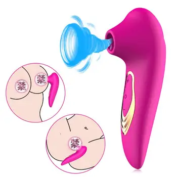 Clítoris Otário Vagina Chupar o Vibrador Estimulador do Clitóris Boquete Oral Bico de Brinquedos Sexuais para Mulheres Adultas, Masturbador Produtos Eróticos