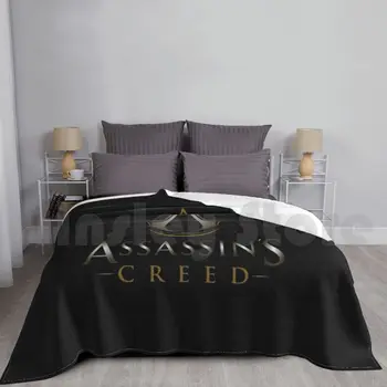 Cobertor De Moda Personalizada Creed Assassins Assassino Ezio E Altair Carlos Logotipo Do Jogo Branco Arno Black Edward