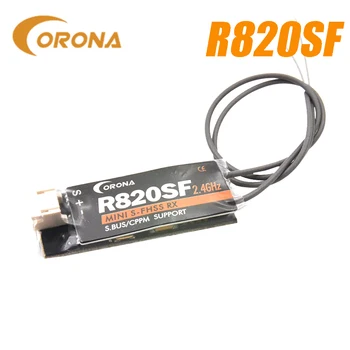 Corona RC R820SF Micro 2.4 GHz Futaba S-FHSS/ FHSS Compatível Mini Micro S. ônibus Receptor RC Drone