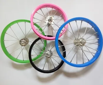 Crianças de bicicleta de aro de Alumínio de aro de aço aro 12 polegadas roda dianteira roda traseira pneu de carro do bebê acessórios