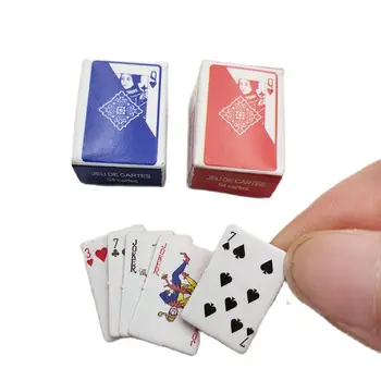 Criatividade Mini Jogo De Cartas Viagem Conveniente Bonito Poker Solitaire Falsificar Pequeno Presente Dedo De Entretenimento Brinquedo