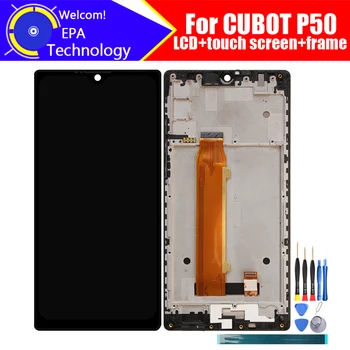 CUBOT P50 Display LCD+Touch Screen Digitizer+Montagem da Armação 100% Original de LCD+Touch Digitalizador para CUBOT P50.