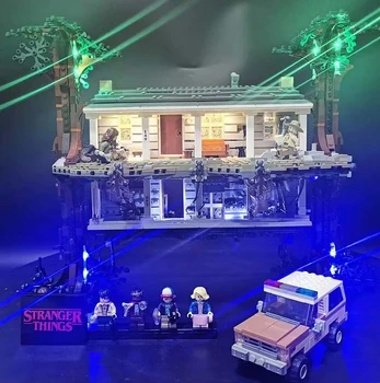 DIODO emissor de Luz para a LEGO 75810 Coisas estranhas Virando o Mundo de Cabeça para Baixo a Construção de Blocos de Tijolos Conjunto de Brinquedos de Natal