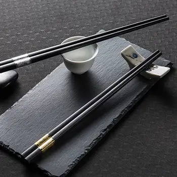 Domésticos, Utensílios de Cozinha utensílios de mesa estilo Chinês liga 1 Par de Não-deslizamento de alimentos stick pauzinhos de Catering utensílios de sushi varas