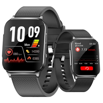 ECG PPF Smart Watch Homens de Glicose no Sangue o Açúcar Laser Tratamento Da Hipertensão, Hiperglicemia Temperatura do Corpo Smartwatch 60+ Rápidas
