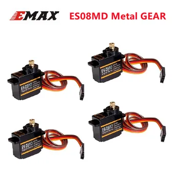EMAX ES08MD Metal GEAR Servo Digital de 12g 1.6/2kg.cm de Alta velocidade Para RC Avião Modelo de Helicóptero de Peças de Reposição
