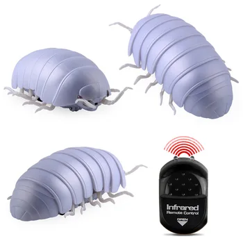 Engraçado Controle Remoto Inseto Pillbug Plástico Infravermelho Bug RC Brinquedos Para Crianças Piadas Brincadeira