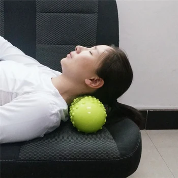 Espetado Bola de Massagem grande multifuncional de amendoim yoga massagem travesseiro inflável yoga pé da coluna rolo de massagem fáscia bola de yoga