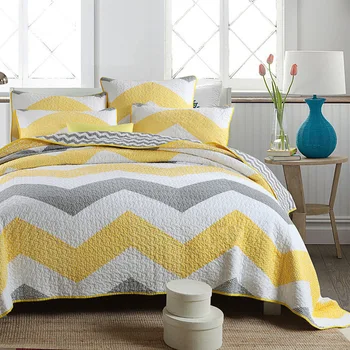 Estilo americano Puro algodão tampa de cama três peças manual de costura acolchoado colcha de lençóis de casal roupas de cama colcha fronhas