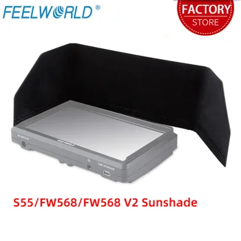 FEELWORLD S55 FW568 FW568 V2 FW568 V3-Sol Portátil Sunhood de Peso Leve, Flexível e de Instalação para a Câmera DSLR Monitor de Campo