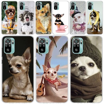 Filhote de Cachorro Chihuahua Xícara (chá) de Cães Caso de Telefone Xiaomi Redmi 10 Primeiro-10C 10A 9 9A 9C 9T 8A 7A 6A 8 7 6 Pro S2 K20 K40 K30 Silício Co