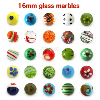 G1-1 16MM Bola de Cristal Bola de Vidro Decoração de Casa Cor Creme Console de Jogo de Pinball Pequena Pinball Raquete de Brinquedo Pai-filho de Esferas