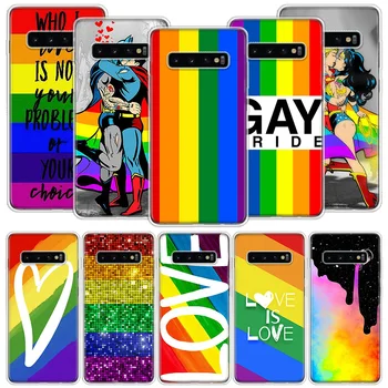 Gays Lésbicas LGBT arco-íris Orgulho de ARTE da caixa do Telefone De Samsung S22 Ultra S21 Plus, Galaxy S20 FE S10 Lite 2020 S9 S8 S7 S6 Borda da Tampa
