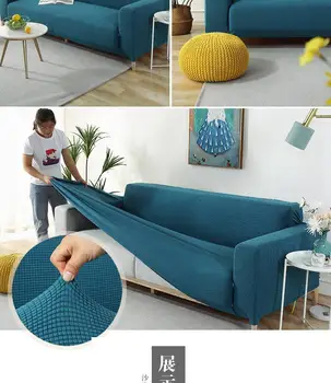 grosso sofá protetor de Jacquard sólido impresso sofá-capas para sofá da sala de estar capa de sofá de canto slipcover forma de 
