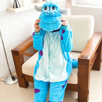 James p. Sullivan Onesie pijama Cosplay Carnaval Halloween roupas unissex animal adulto macacão de Kigurumi