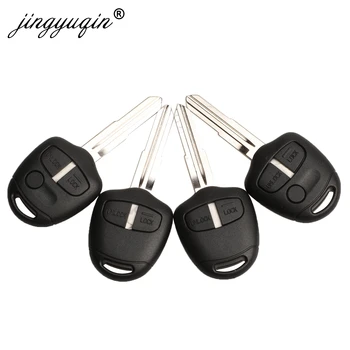 jingyuqin 2/3 Botões Remoto chave do Carro Caso do Mitsubishi Lancer EX Evolução Grandis Outlander Chave Shell MIT8/MIT11 Lâmina