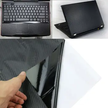 Laptop adesivos 3D em fibra de carbono pele adesivo decalque teclado adesivo tampa de proteção para o de 17 polegadas laptop PC