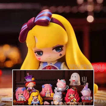 Lilith Meia-noite de Festa do Chá Série Cega Caixa de Brinquedos Anime Figura de Boneca Mistério Caixa Kawaii Modelo de Decoração para Meninas Coração Criativa de Presente