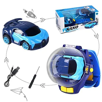 Mini Carro de Controle Remoto Relógio de Brinquedos de 2,4 GHz Destacável Relógio RC Carro Bonito Pulso Carro de Corrida Assistir Recarregável de Brinquedos para Crianças