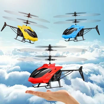 Mini Rc Helicópteros Rc Vôo Brinquedos Conjunto De Pequenas Modelo De Mão De Indução De Controle Remoto De Aeronaves Sensor Infravermelho Avião Aeronave Crianças
