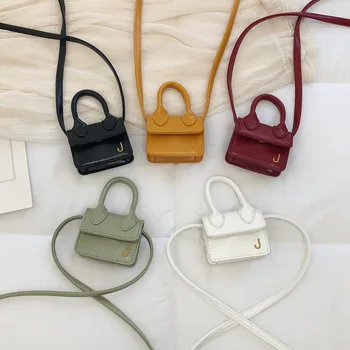 Moda Super Mini Cadeia de Pequena Menina Messenger Bag de Luxo Designer Bonito Saco Crossbody J Carta das Mulheres da Marca Bolsa Bolsa de Ombro