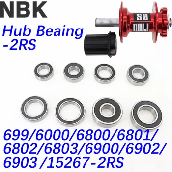 NBK moto hub de reparo de rolamentos freehub 699 6000 6800 6801 6802 6803 6900 6902 6903 15267 2RS RS ABEC-5 quando novatec ARCO do rolamento
